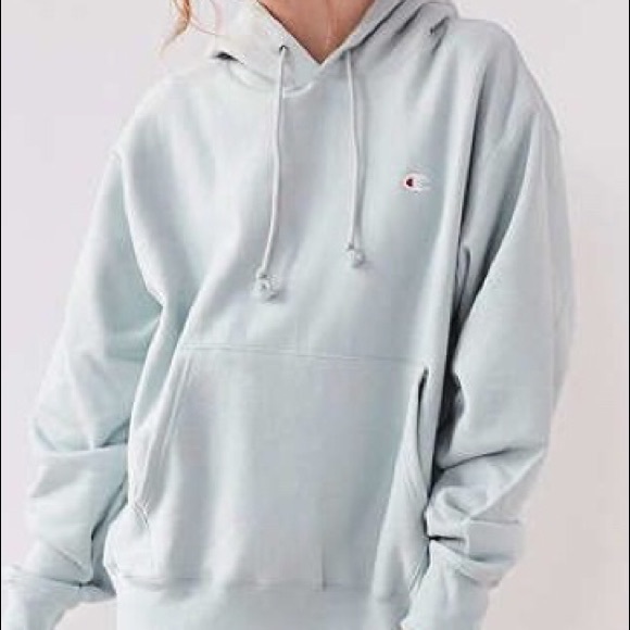 champion hoodie pastel blue